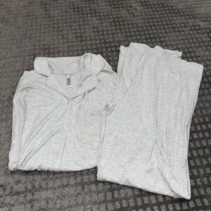 Skims Gray Pajama Set